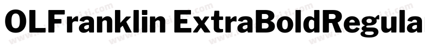 OLFranklin ExtraBoldRegular字体转换